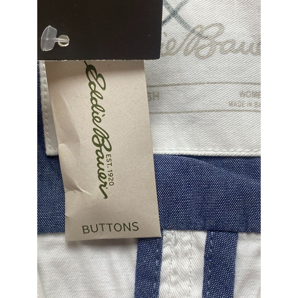 Eddie Bauer Jacket Womens 10 Small White Legend Wash Stretch Buttons Spandex NWT - Picture 6 of 15